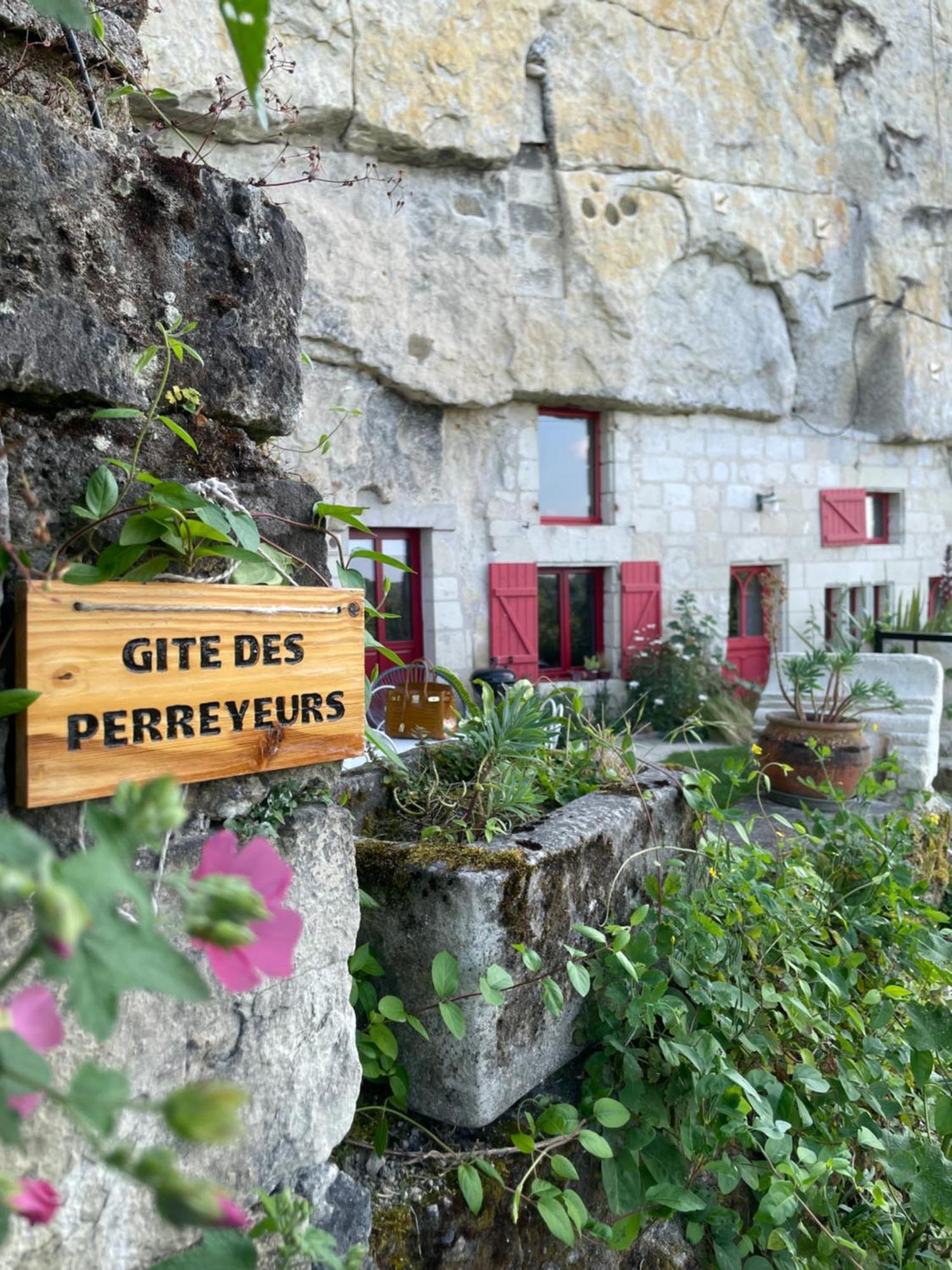 Gite Des Perreyeurs - Maison Troglodyte Avec Vue Sur Loire مونتسورو المظهر الخارجي الصورة